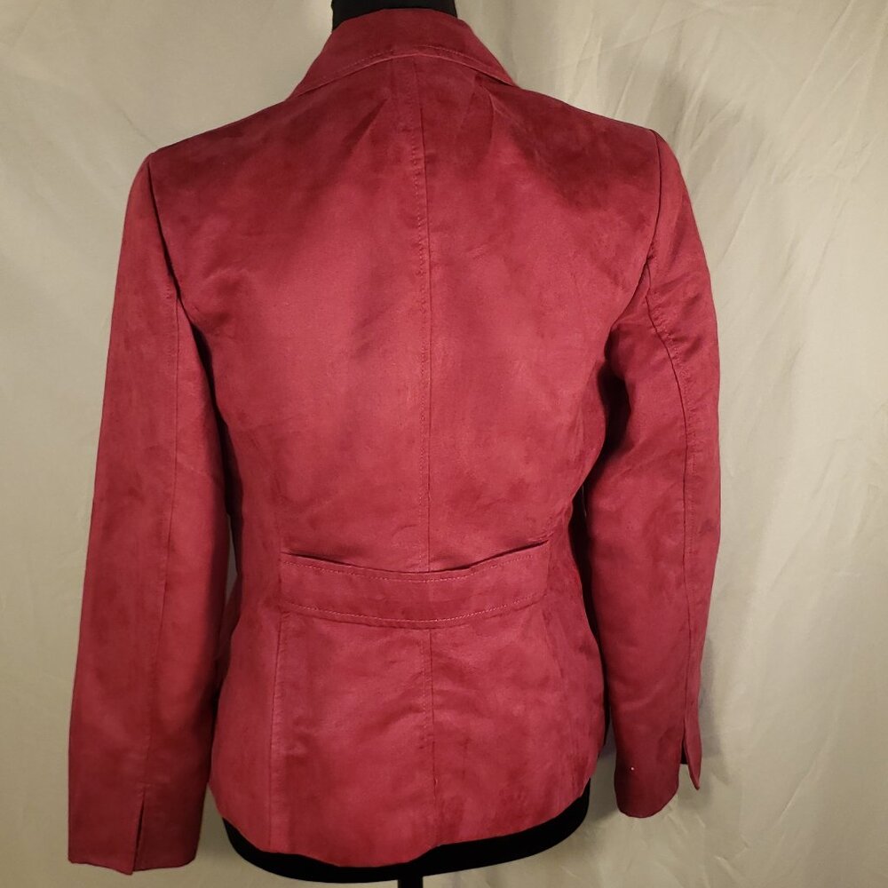 Women's Evan Picone Fuchsia/Raspberry Faux Suede … - image 4